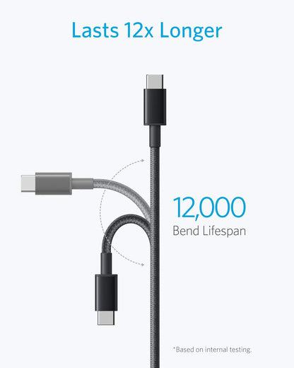 Anker USB A to USB C Cable, USB to USB C Cable(2Pack,3ft,Black)
