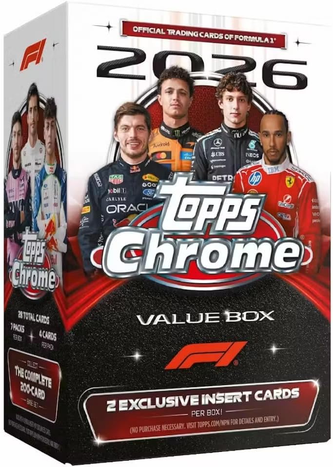 Topps Chrome 2026 Formula 1 Racing Value Box
