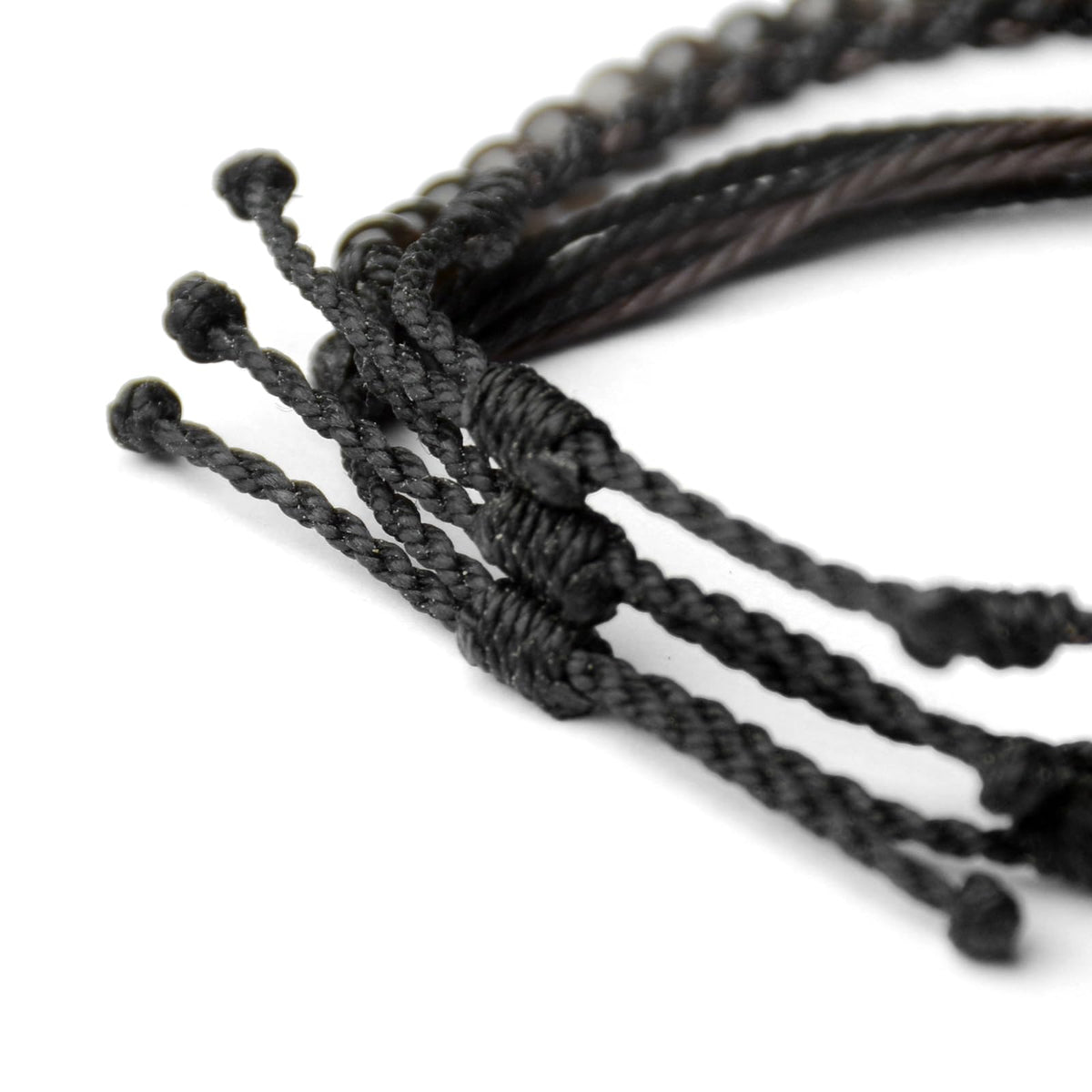 Mezcla Vida Handmade Natural Stone Beaded Healing Bracelet Gift for Men Adjustable Rope String Bracelet