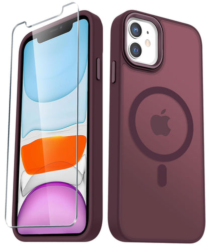 for iPhone 14 Plus Case, Matte Magnetic Phone Case, Lavender Purple