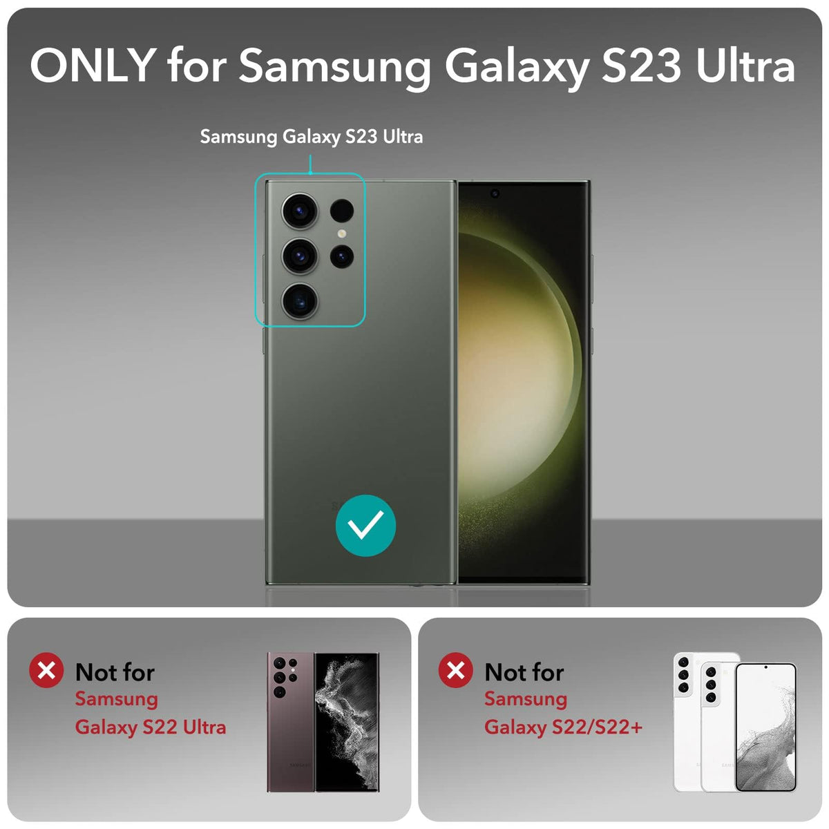 ESR for Samsung Galaxy S26 Ultra Camera Lens Protector, 1 Pack, Black