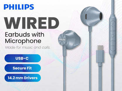 PHILIPS SHE3590BL/28 in-Ear Headphones, Blue