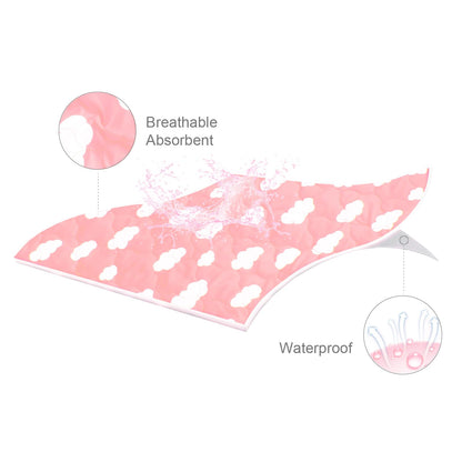 Crib Mattress Protector Sheets Fitted Waterproof Mattress Pad Cover 2 Pack