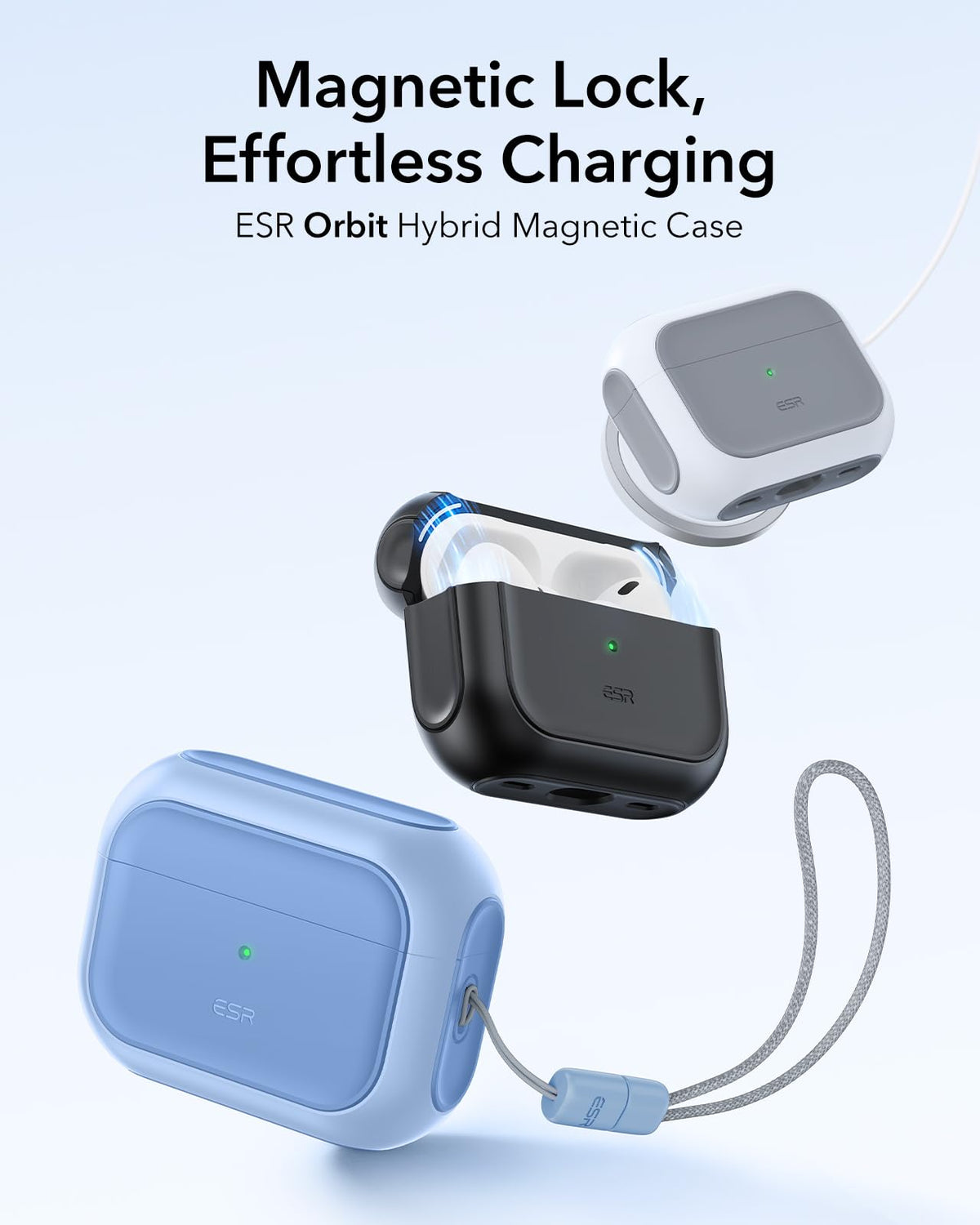 ESR for AirPods Pro 2 Case, Compatible with MagSafe, White