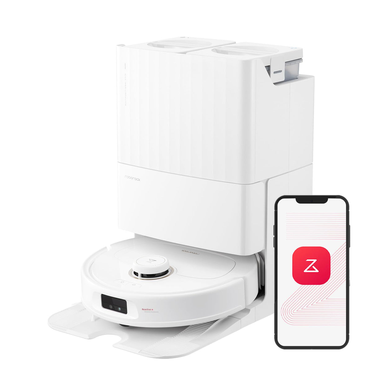 roborock Qrevo CurvX Robot Vacuum and Mop, 22,000Pa Suction