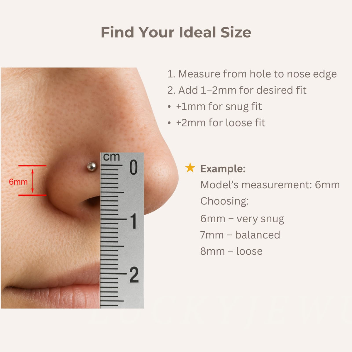 Small Thin Gold or Sterling Silver Nose Ring Hoop for Women, 20G/22G/24G