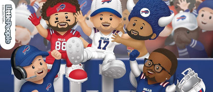 Bills Little People Collector 4 Pack Figure Set Featuring Josh Allen, Von Miller and Dawson Knox Plus One Super Fan