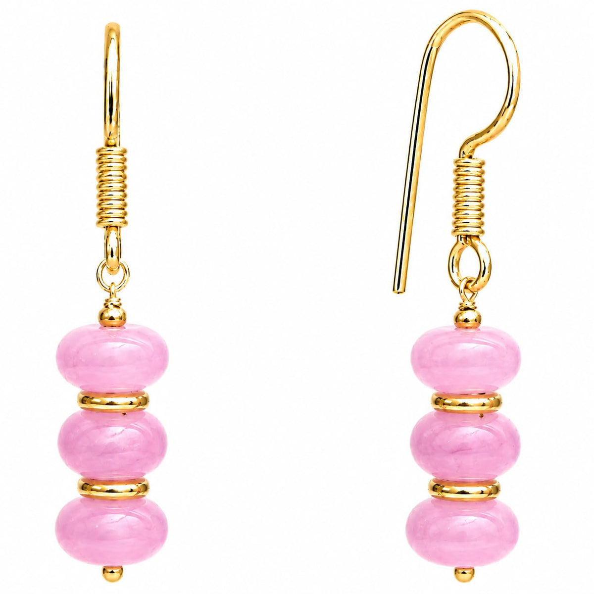 Gempires Beaded Gemstone Dangle Earrings for Women, Boho Gold Birthstone