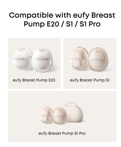 eufy Breast Pump E10/E20/S1/S1 Pro, Duckbill Valves (4-Pack)