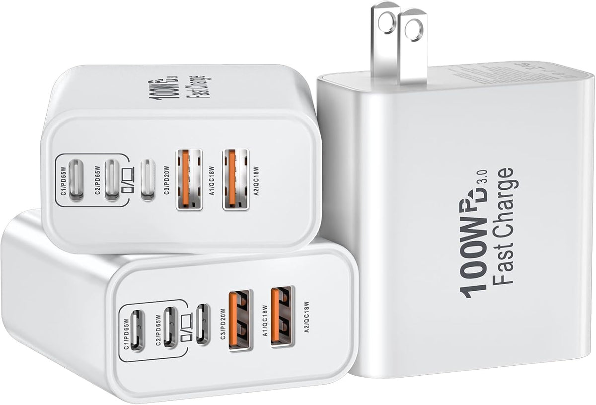 USB C Super Fast Charger Block, 100W USBC Charging Block Wall Plug Adapter