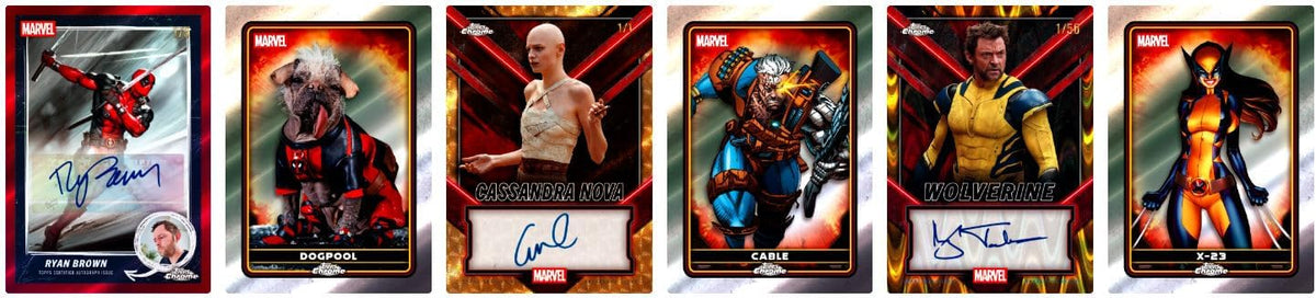 2025 Topps Chrome Marvel 'Deadpool' BLASTER box (7 pks/bx)