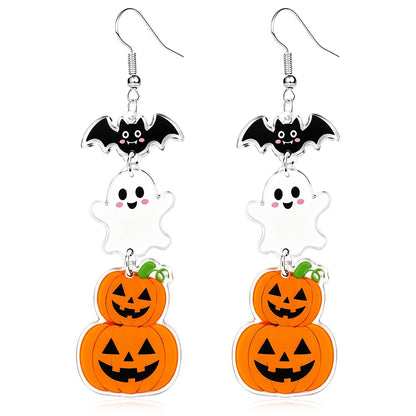 Hocus Pocus Earrings for Women Spooky Witch Halloween Pumpkin Earrings Halloween Accessories Witch Jewelry