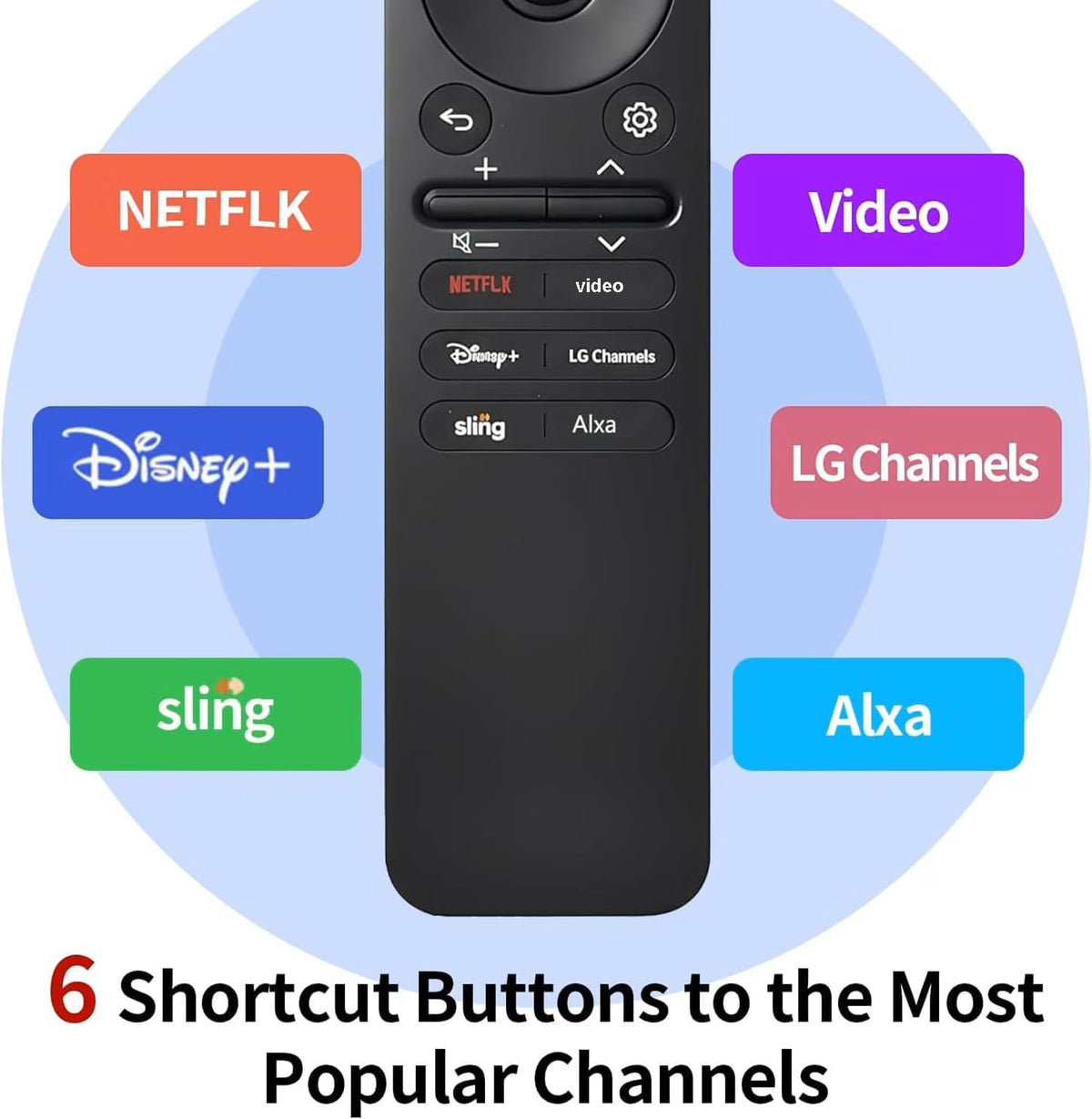 Rechargeable TV Remote for Samsung Smart TVs. Replacement Voice Remote.