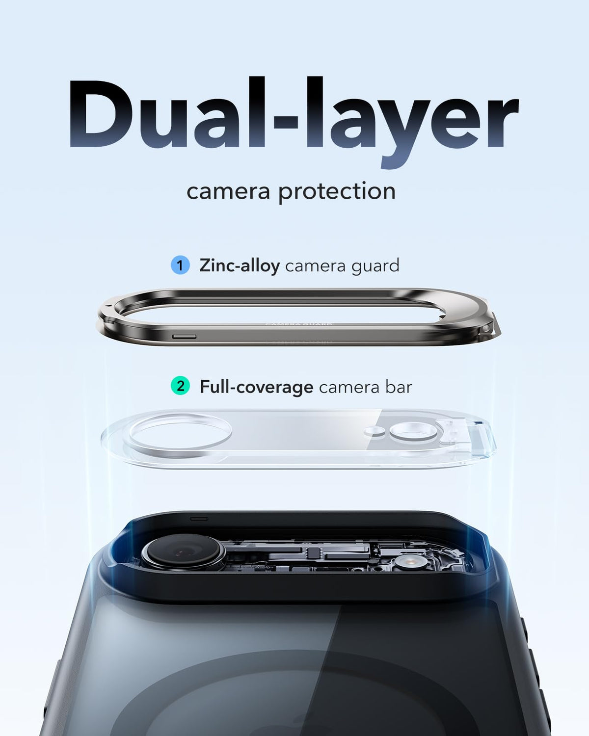 ESR Classic Hybrid for iPhone 18 Pro Max/17 Pro Max Case with Flex Stand