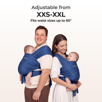 Momcozy Baby Wrap Carrier, Easy-On 2-Piece Design, Newborn to 33 lb