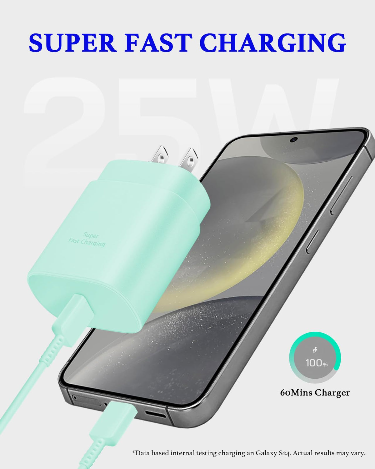 Type C Charger Fast Charging 2-Pack 25W Long 6FT USB C Cable