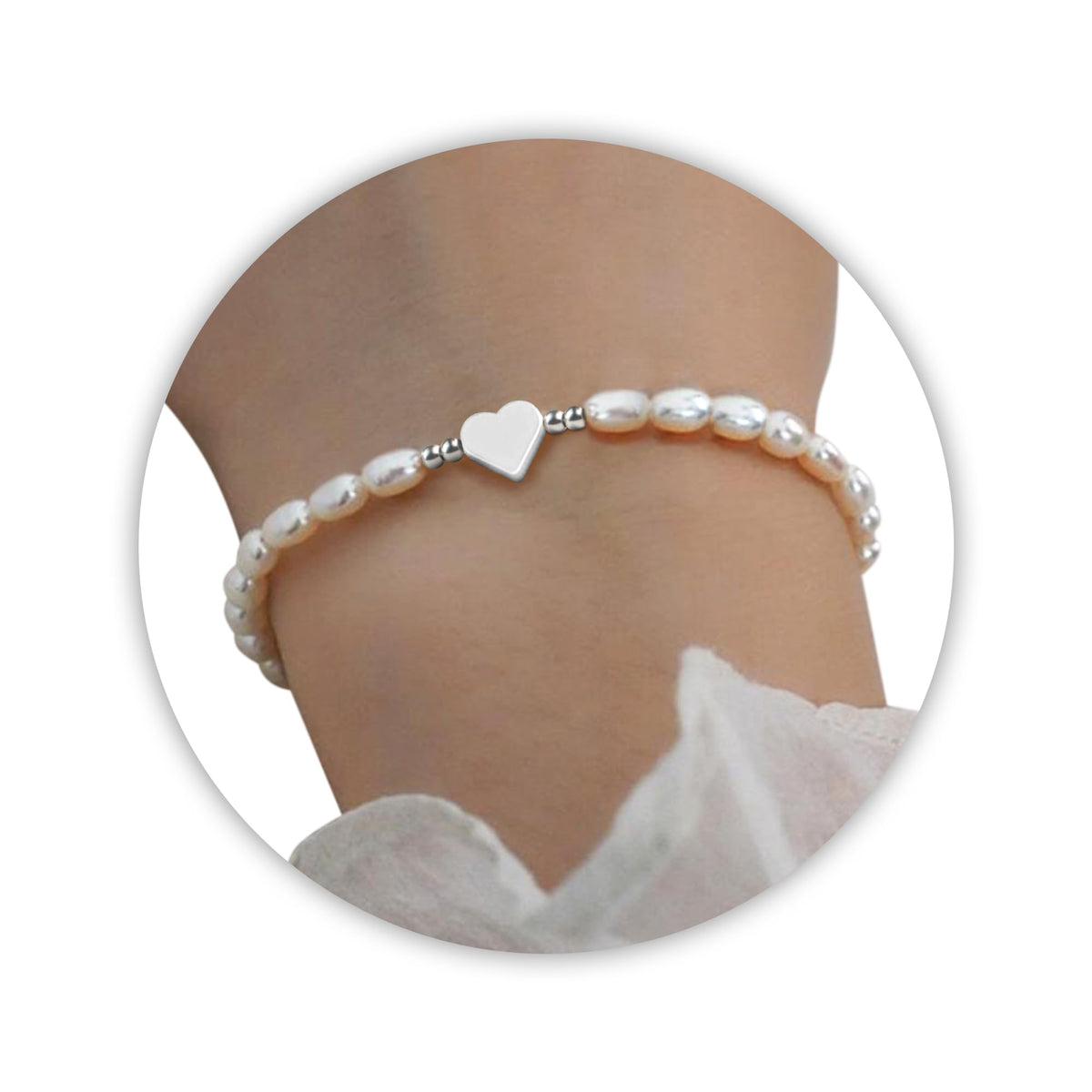 Pearl Bracelets for Women and Girls, Dainty Bracelet Wedding Pearl Jewelry