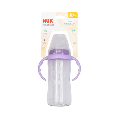NUK First Choice Learner Sippy Cup 2.0, 10oz, 2-Pack, Pink Bunnies