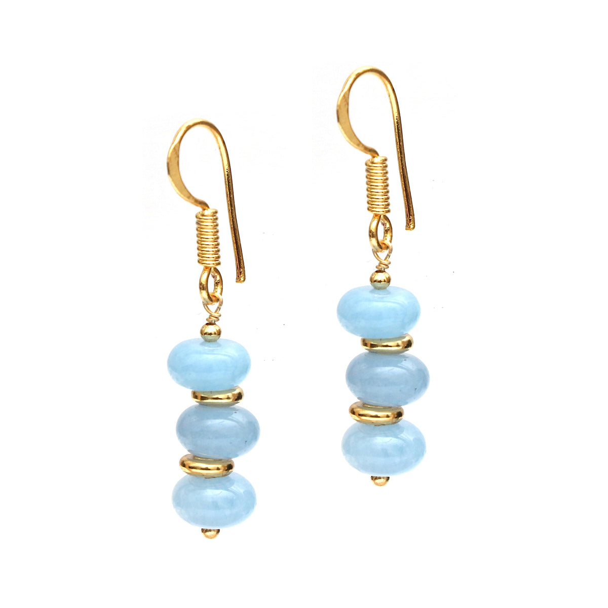 Gempires Beaded Gemstone Dangle Earrings for Women, Boho Gold Birthstone