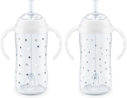 NUK Learner Straw Cup, 10oz, 2-Pack, Amazon Exclusive Timeless