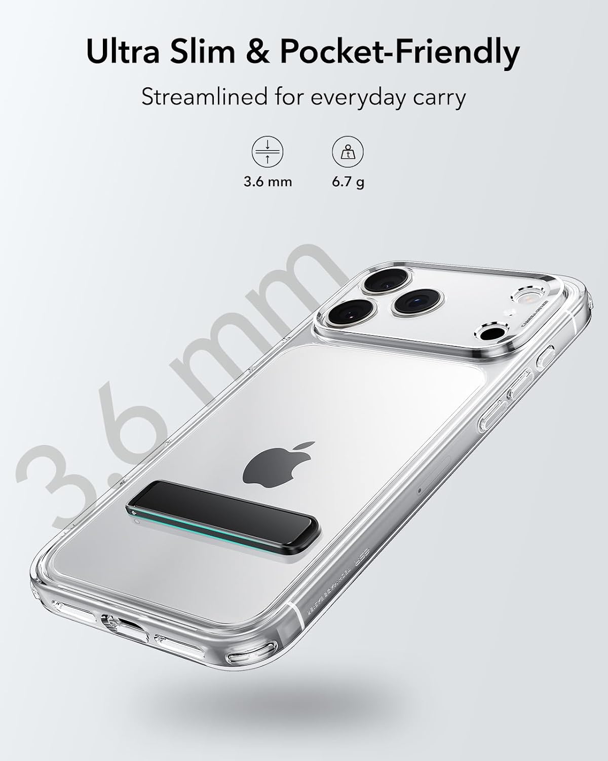 ESR Boost Phone Kickstand Compatible with iPhone 18 Pro/Pro max/Duo
