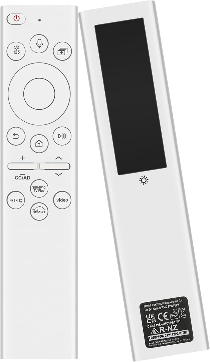 Rechargeable TV Remote for Samsung Smart TVs. Replacement Voice Remote.