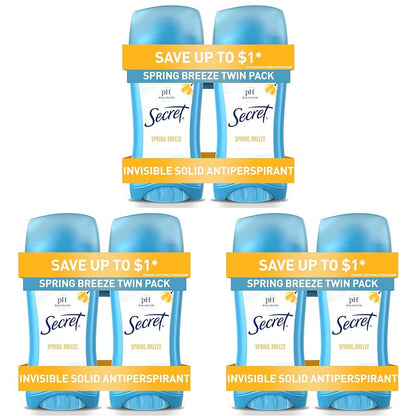 Secret Antiperspirant Deodorant for Women, Shower Fresh, 2.6 oz Pack of 2