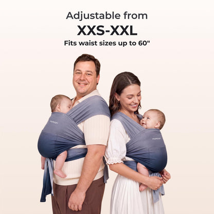 Momcozy Baby Wrap Carrier, Easy-On 2-Piece Design, Newborn to 33 lb