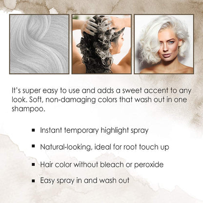 Punky Temporary Hair Color Spray Washes Out Tiger Orange, 3.5 oz, 1 Pack