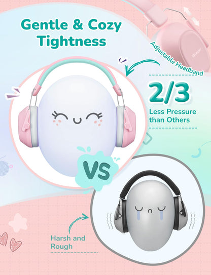 iClever EM01 Ear Defenders Children SNR 29dB for Autism&Concentration Aid
