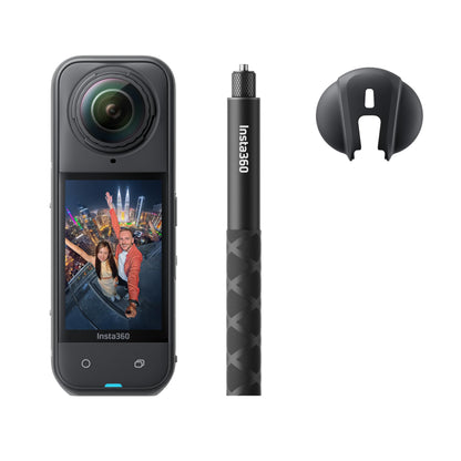 Insta360 X5 - Waterproof 8K 360° Action Camera, Leading Low Light, Invisible Selfie Stick Effect, Rugged and Replaceable Lens, 3-Hour Battery, Built-in Wind Guard, Stabilization, Triple AI Chip Design