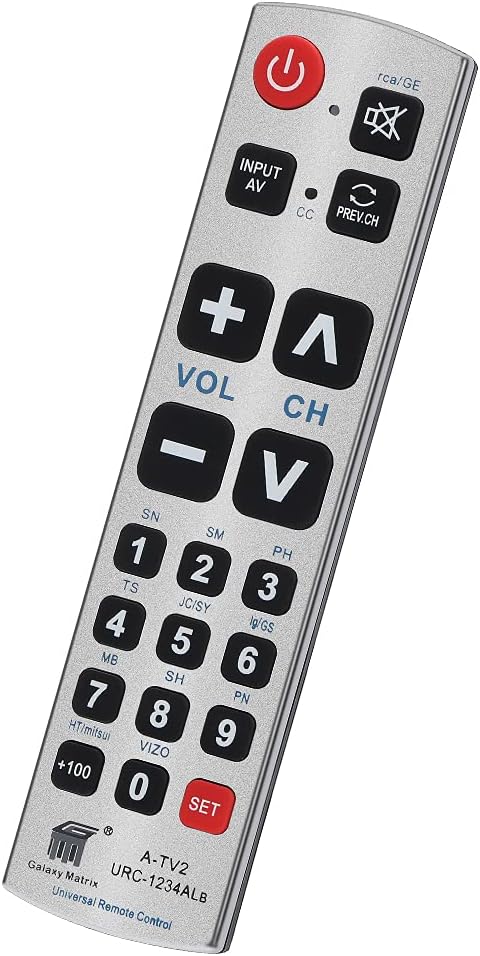 Seniors Elderly Big Button Universal Extra Large Remote Control UNOCAR