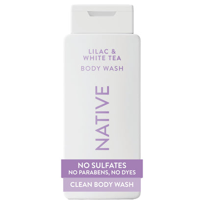 Native Clean Body Wash for Women & Men, Powder & Cotton Scent, 18 fl oz
