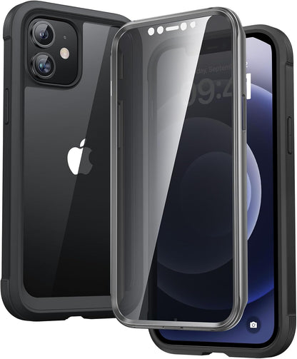 Diaclara Designed for iPhone 15 Plus Case 6.7 Inch, Full-Body Clear Bumper Cases w/Built-in Screen Protector, 360 Protective Rugged Case + Glass Camera Lens Protector,Mint Green