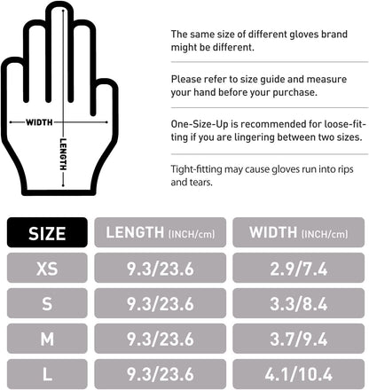 OKIAAS Vinyl Disposable Gloves, Latex-Free, Powder Free, Food Grade