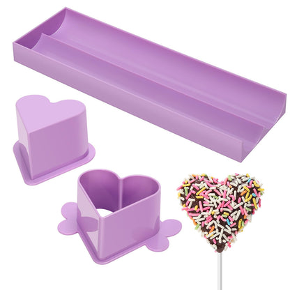 Round Cake Pop Mold Set with 9in Tray and Sticks- Blue