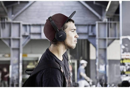 Philips Audio H2005BK/00 Over-Ear Stereo Headphones Wired (2 m Cable, 40 mm Neodymium Drivers, Passive Noise Isolation, Adjustable Headband, Lightweight) Black