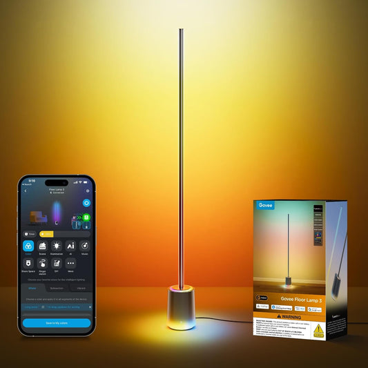 Govee Floor Lamp 3 with Luminblend+ Technology, 1000K-10000K Standing Lamp