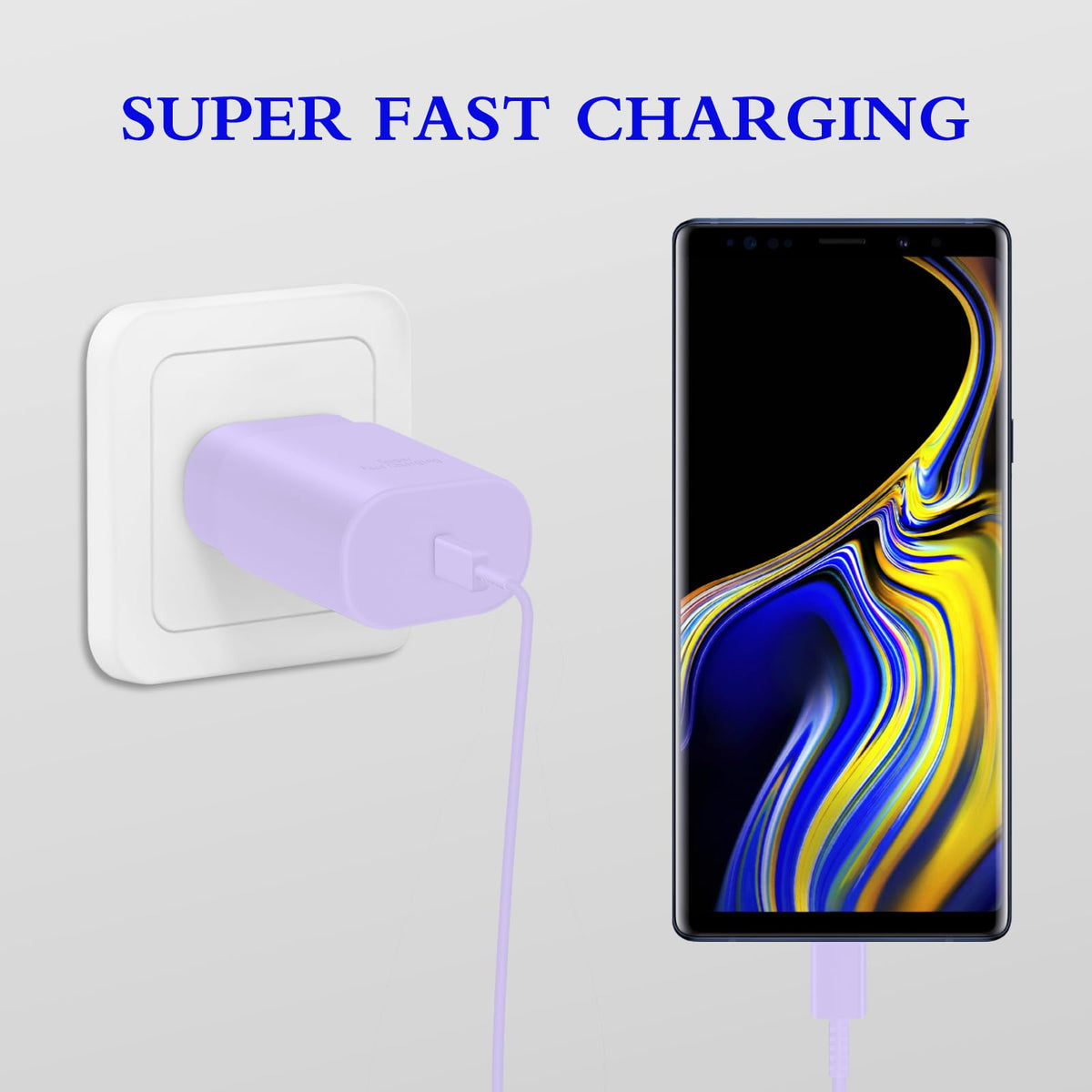 Type C Charger Fast Charging 2-Pack 25W Long 6FT USB C Cable