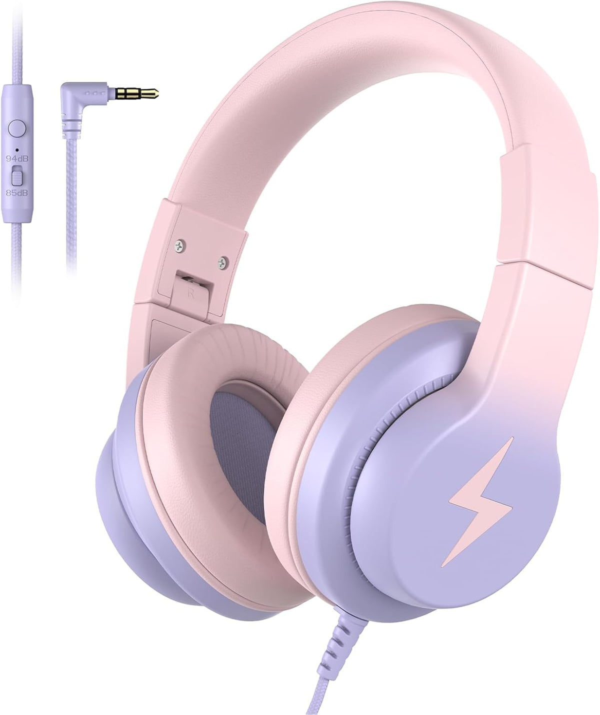 Candy Bila Wired Kids Headphones for School, Over-Ear for Boys Girls