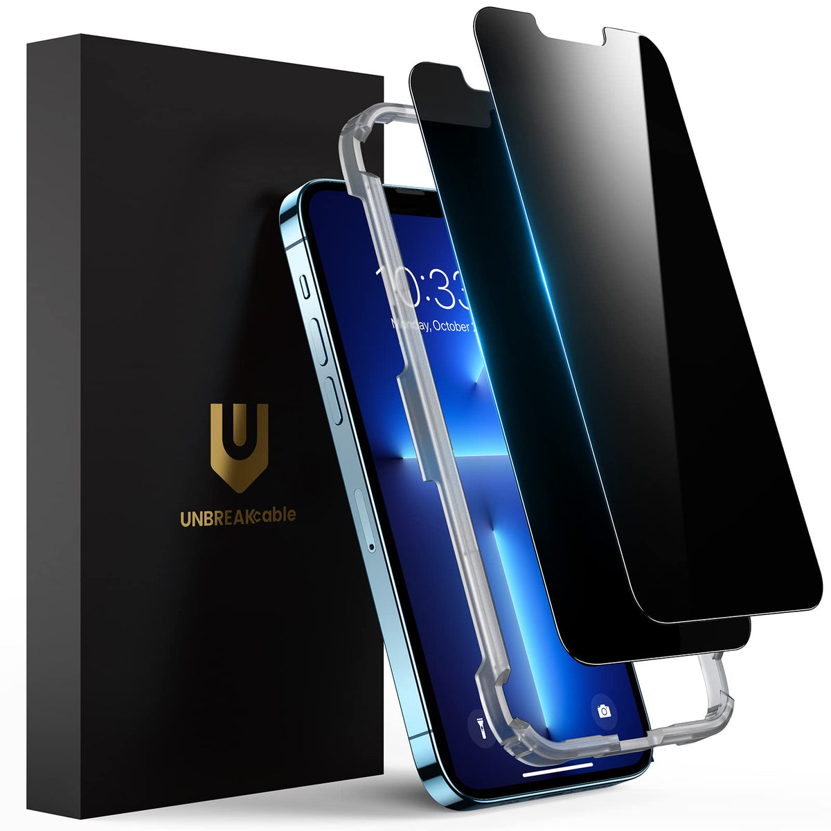 UNBREAKcable Privacy Screen Protector for iPhone 16 Pro, 2-Pack
