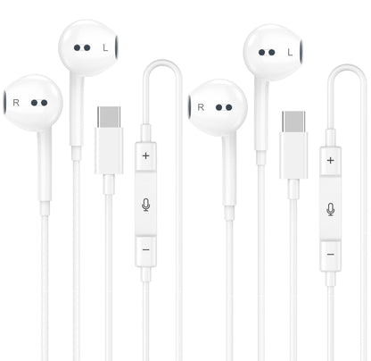 2 Pack [Apple MFi Certified] Wired Earphones for iPhone 14 13 12 11 Pro Max