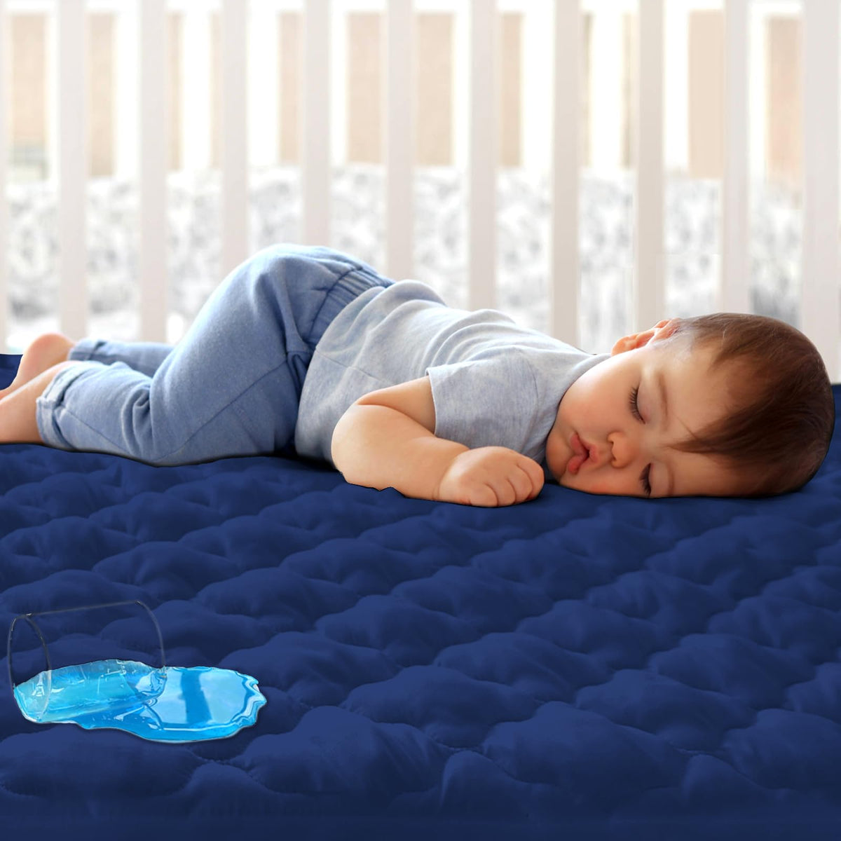 Crib Mattress Protector Sheets Fitted Waterproof Mattress Pad Cover 2 Pack
