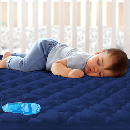 Crib Mattress Protector Sheets Fitted Waterproof Mattress Pad Cover 2 Pack