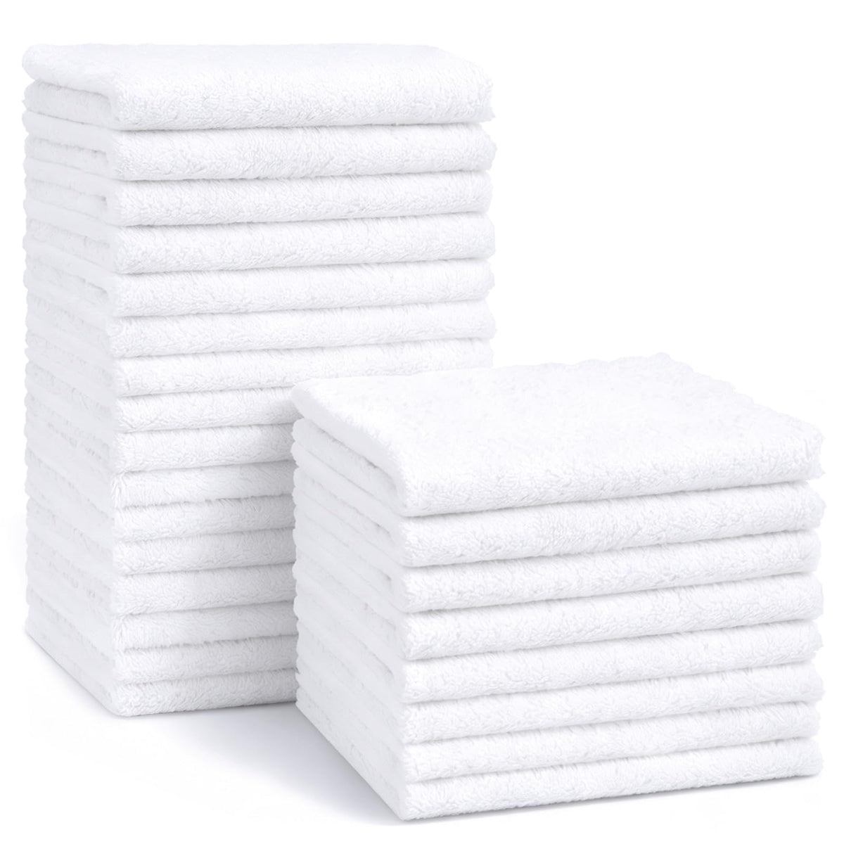 HOMEXCEL Baby Washcloths 24 Pack Microfiber Coral Fleece Soft Wash Cloths