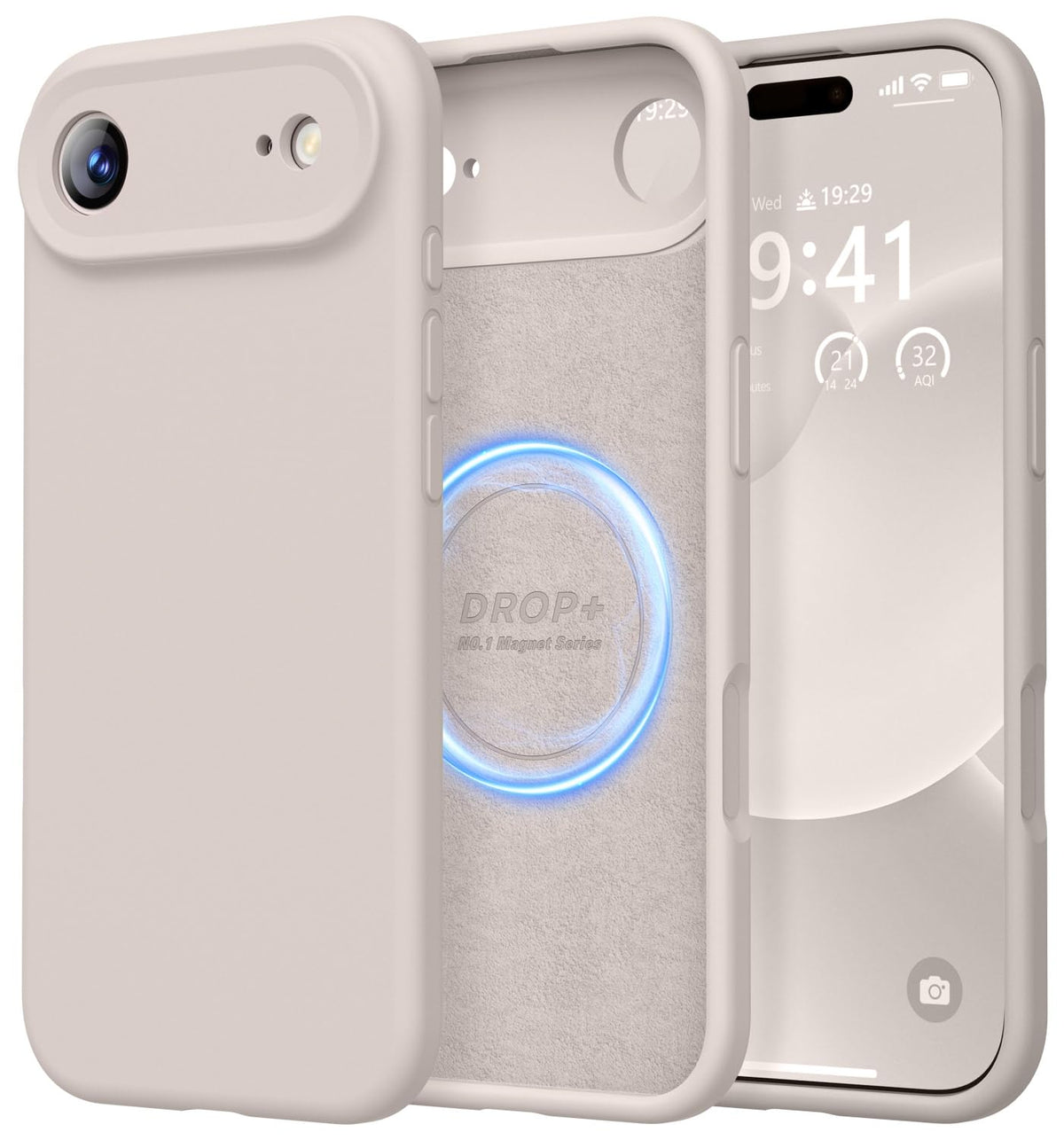 LOVE 3000 Designed for iPhone 16 Case, Premium Silicone with [Soft Anti-Scratch Microfiber Lining] Shockproof Protective Phone Case for Men Women Girls 6.1", Black