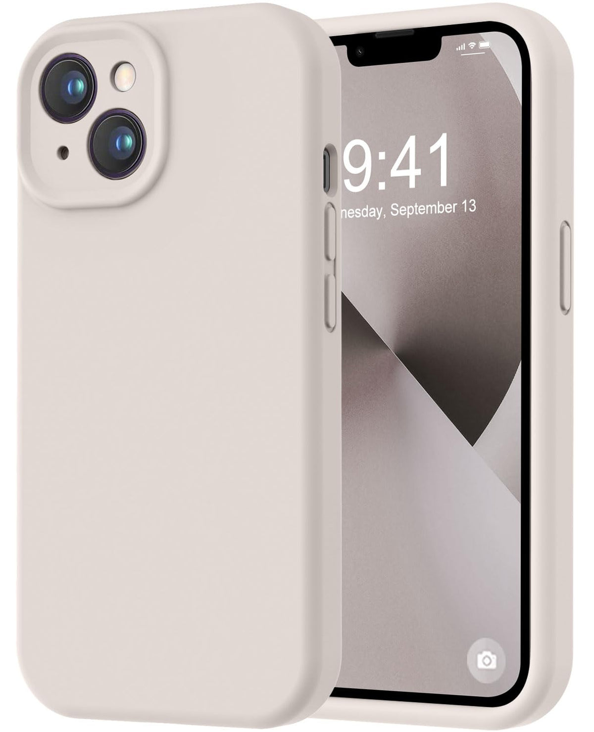 LOVE 3000 Designed for iPhone 16 Case, Premium Silicone with [Soft Anti-Scratch Microfiber Lining] Shockproof Protective Phone Case for Men Women Girls 6.1", Black