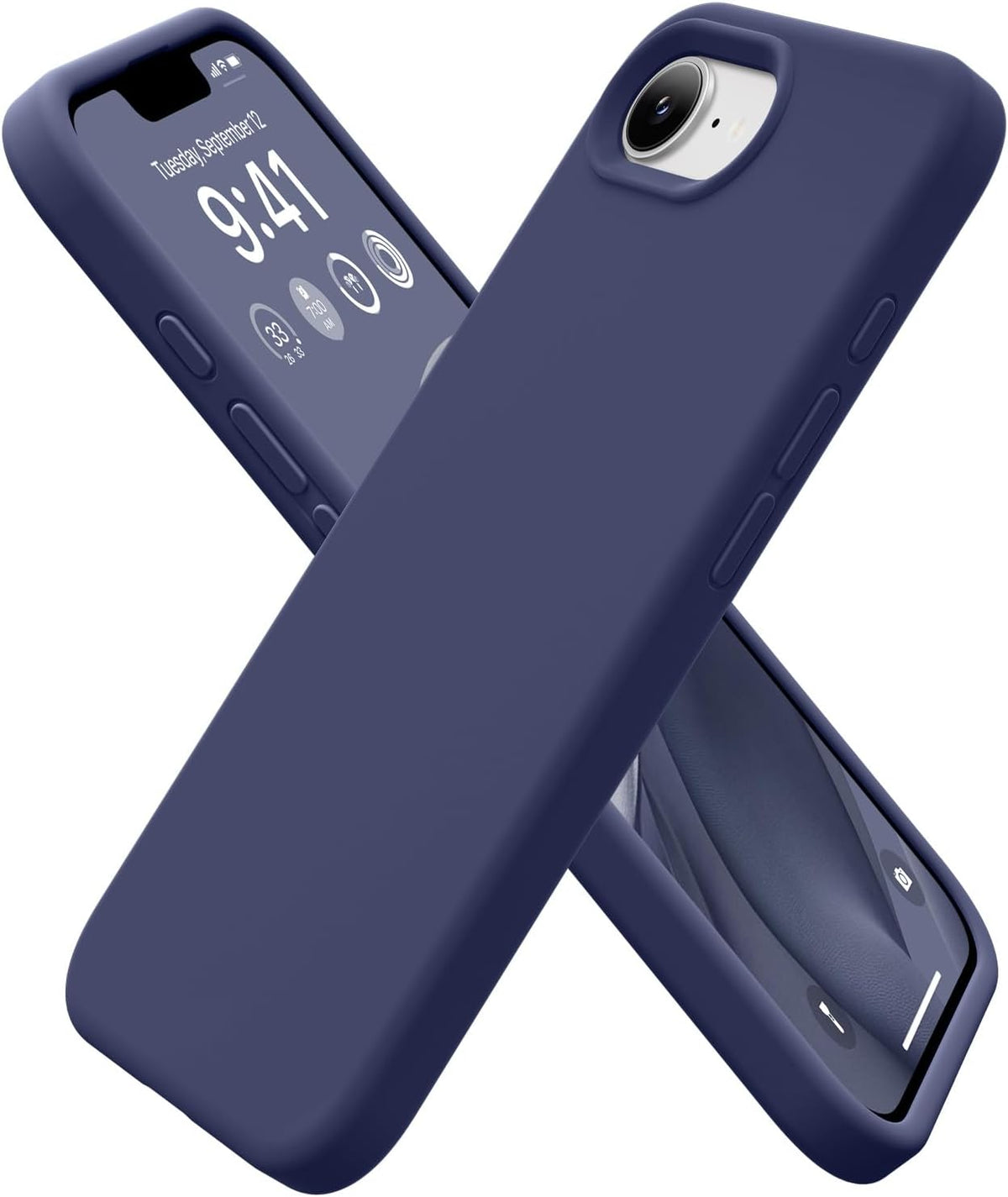 GolbinBox Magnetic for iPhone 13/14 Case, Silicone Cover, Blackcurrant