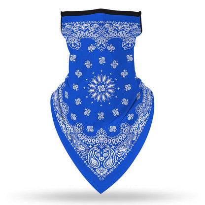 YAYOUREL Neck Gaiter Face Mask Bandanas for Men Women UV Face Scarf Cover Ear Loop Hole Facemask for Fishing Running Cycling