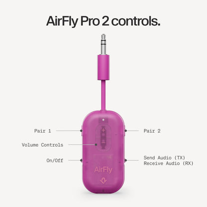 Twelve South AirFly SE, Bluetooth Wireless Audio Transmitter Adapter, White